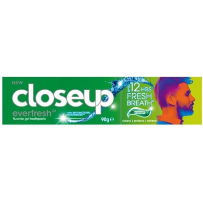 Closeup Everfresh Fluoride Gel Toothpaste Up to 12 Hours Fresh Breath Menthol Paradise 90g