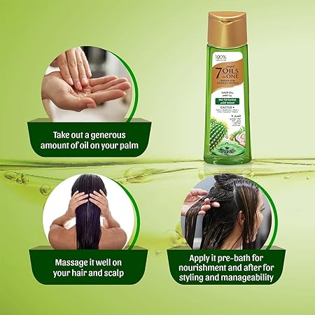 Emami 7 in 1 Hair Fall Control Cactus Oil 200ml