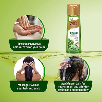 Emami 7 in 1 Hair Fall Control Cactus Oil 200ml