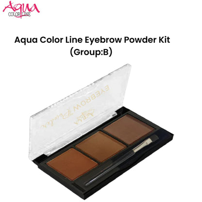 Aqua Color Line Eyebrow Powder Kit (Group:B)