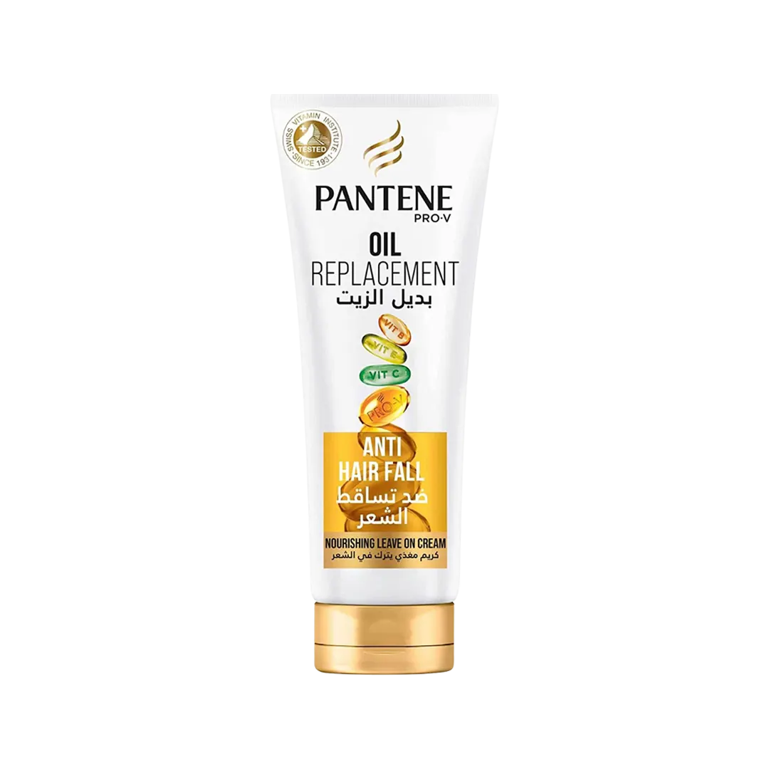 Pantene Pro-V Oil Replacement Anti-Hair Fall Nourishing Leave-On Cream 180 ml Strengthens Hair & Reduces Breakage