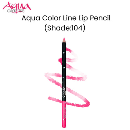 Aqua Color Line Lip Pencil (Shade:104)