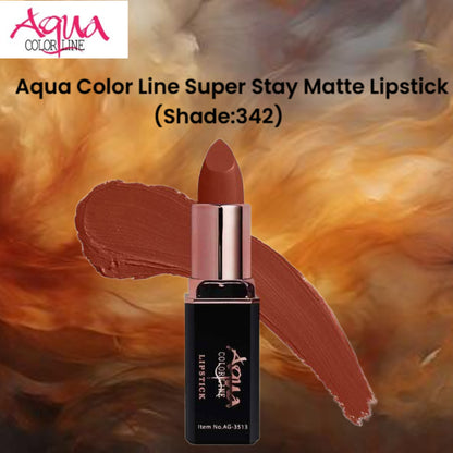 Aqua Color Line Super Stay Matte Lipstick (Shade:342)