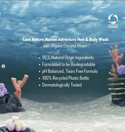 Oriflame Cosmetics Love Nature Marine Adventure Hair & Body Wash 250ml