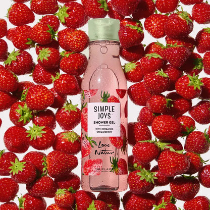 Oriflame Simple Joys Shower Gel Strawberry Love Nature 250ml