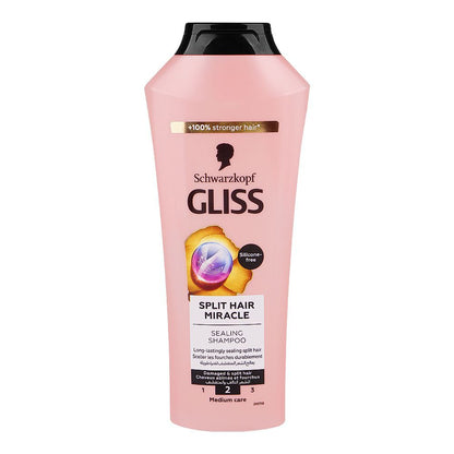 Schwarzkopf Gliss Split Hair Miracle Sealing Shampoo 400ml– Medium Care for Repairing Split Ends & Smooth Hair