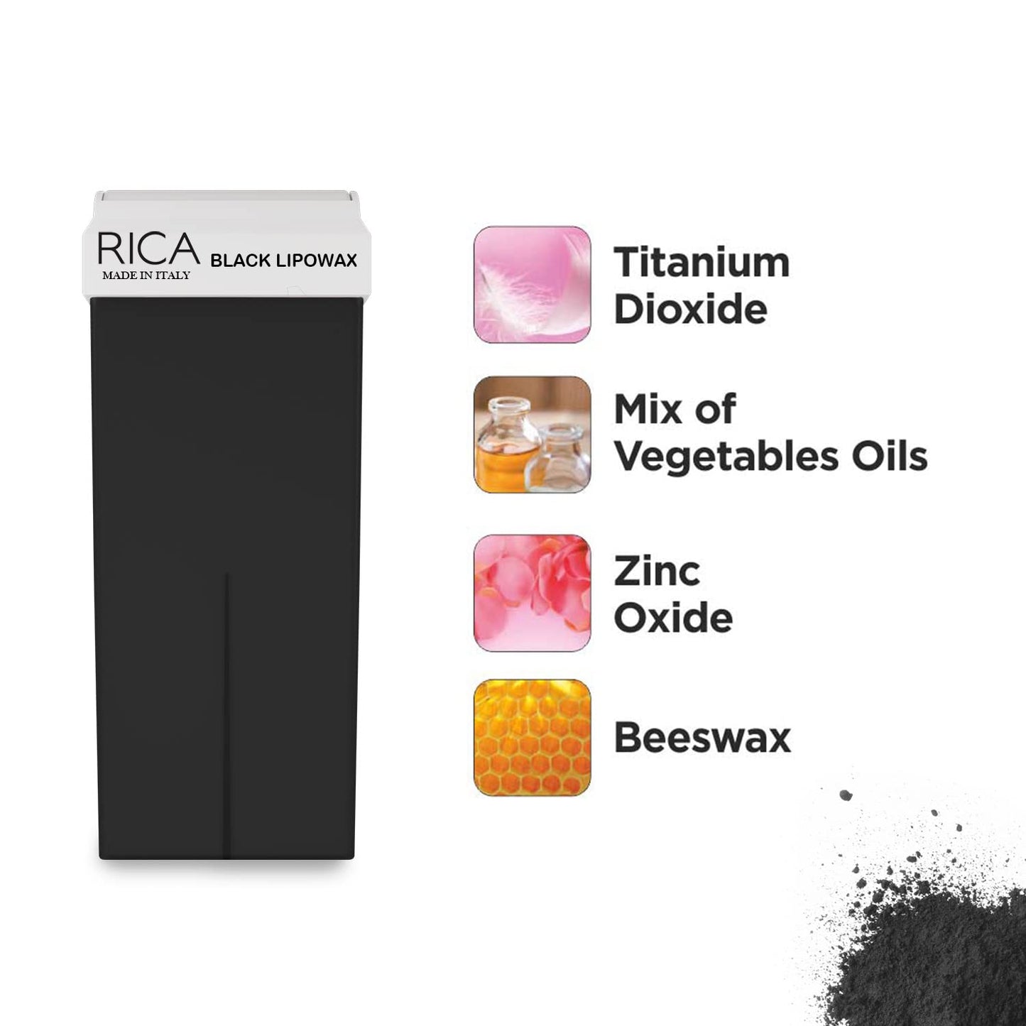 Rica Black Liposoluable Roll On Wax Refill - 100 ML