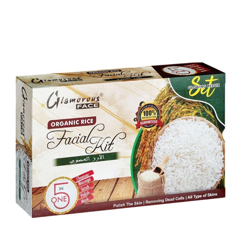 Glamorous Face 5 In 1 Organic Rice Facial Kit