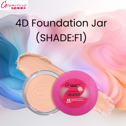 Glamorous Face 4D Foundation Jar (Shade: F1)