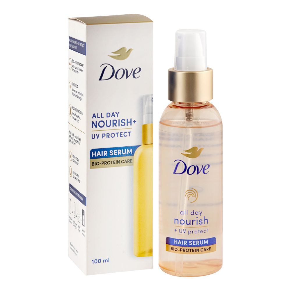 Dove All Day Nourish UV Protect Hair Serum Bio-Protein Care 100ml