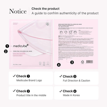 Medicube PDRN Pink Collagen Gel Mask 28g x 4ea (4 Sheets)