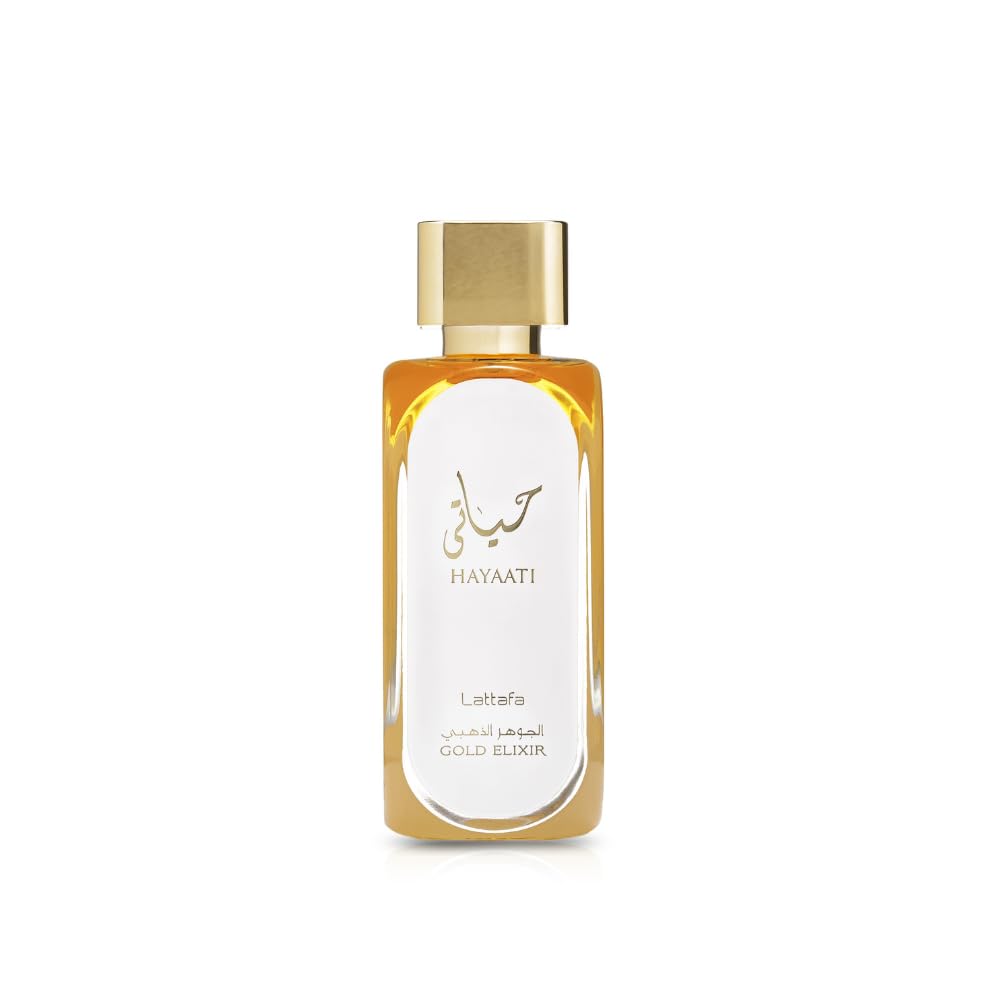 Lattafa Hayaati White Gold Elixir EDP 100ml - Long Lasting Unisex Perfume for Men & Women