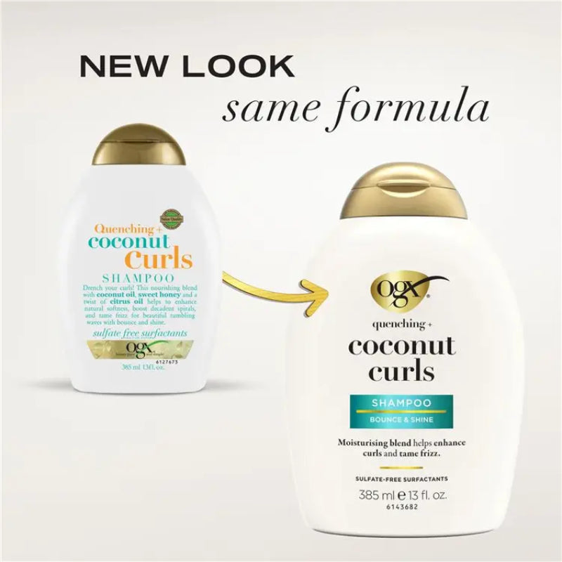 Ogx Quenching + Coconut Curls Bounce & Shine Shampoo 385ml