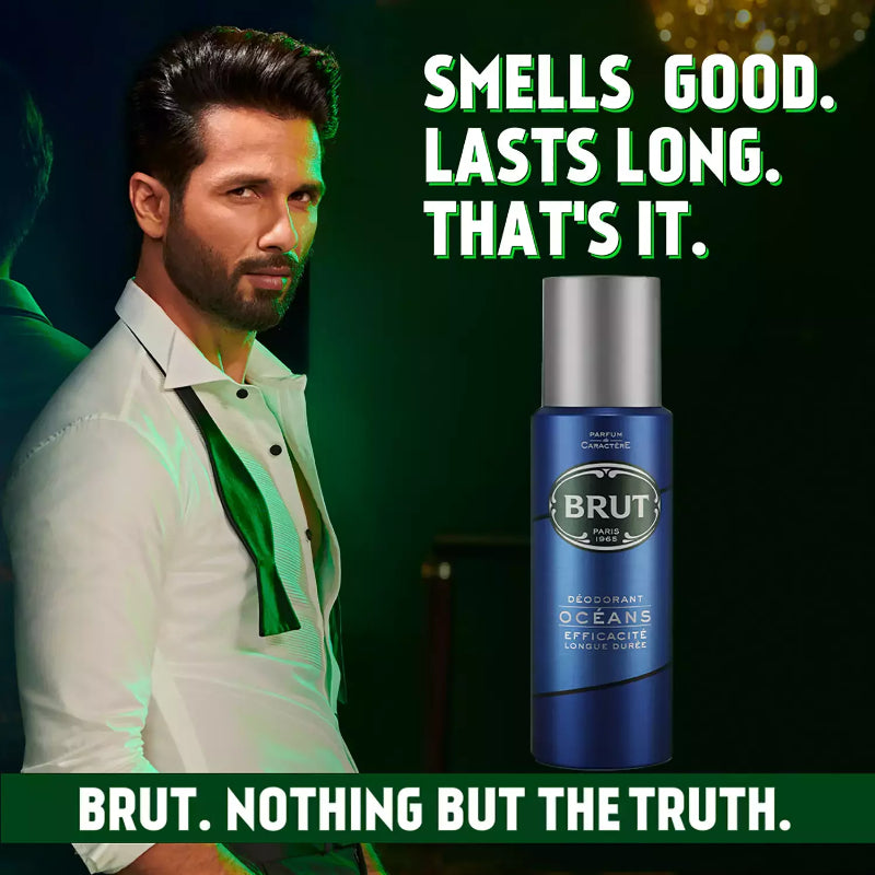 Oceans by Brut Deodorant Body Spray 200ml for Men