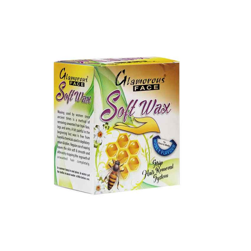 Glamorous Face Soft Wax 200 gm (Honey)