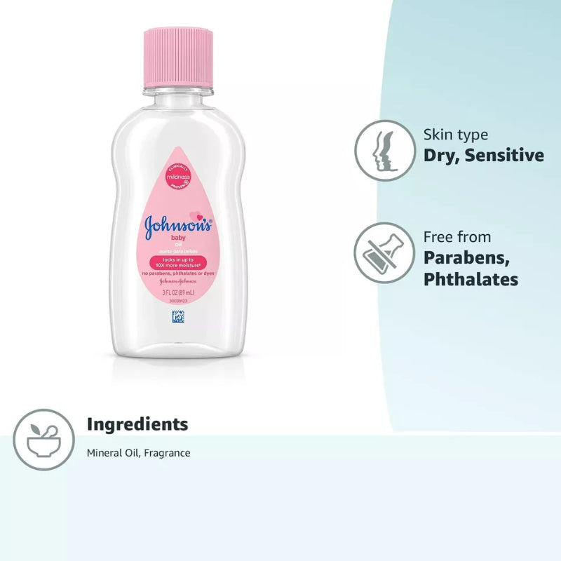 Johnsons & Johnsons Johnson’s Baby Oil 50ml Gentle Moisturizing Care for Soft Skin