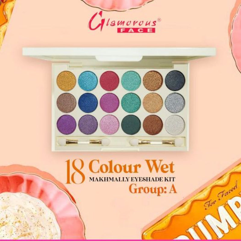 Glamorous Face 18 Color Wet Makhmally Eyeshade Kit (GROUP A)