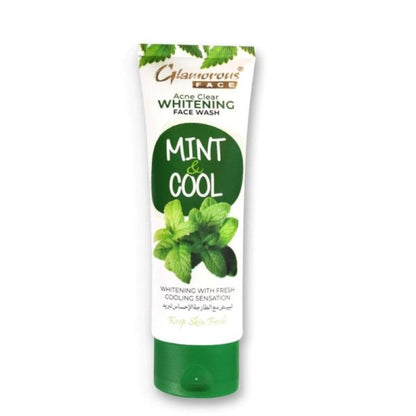 Glamorous Face Acne Clear Whitening Mint & Cool Face Wash 100gm