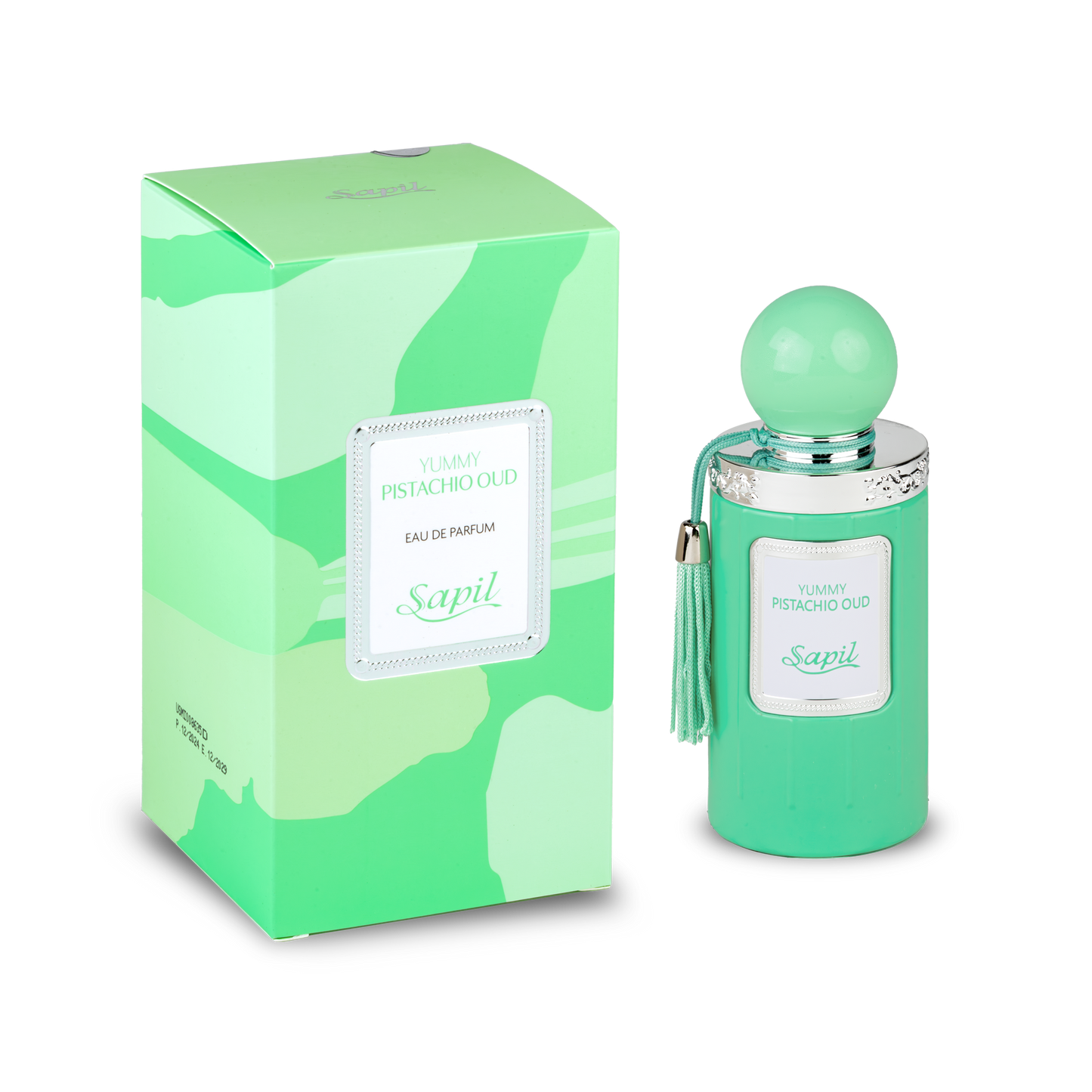 Sapil Yummy Pistachio Oud Eau de Parfum for Men & Women 100ml - Long Lasting Sweet Gourmand Oud Fragrance Perfume with Nutty 