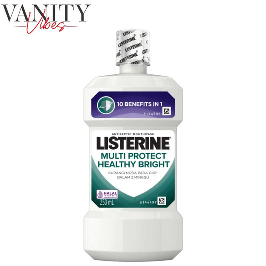 Listerine Multi Protect Healthy Bright Antiseptic Mouthwash 250ml Cavity Protection & Fresh Breath