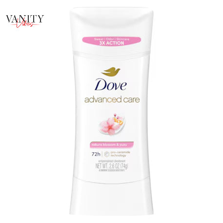Dove Advanced Care Sakura Blossom & Yuzu Antiperspirant Stick Deodorant 2.6Oz-(74g)
