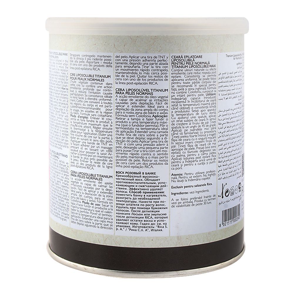 RICA Titanium Lisposoluble Wax Normal Skin 400ml