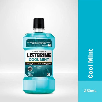 Listerine Cool Mint Antiseptic Mouthwash 250ml Germ Protection & Refreshing Breath