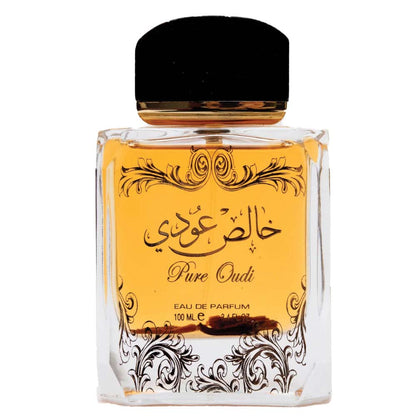 Lattafa Pure Oudi (Khalis Oudi) 100ml EDP Spray Wood + Free Deo Inside