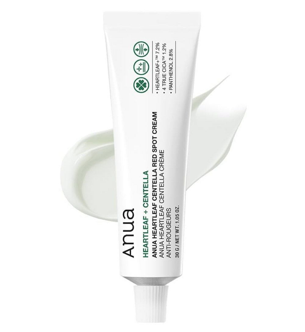 Anua Heartleaf + Centella Red Spot Cream 30 g Soothing & Redness Relief Cream (K Beauty)