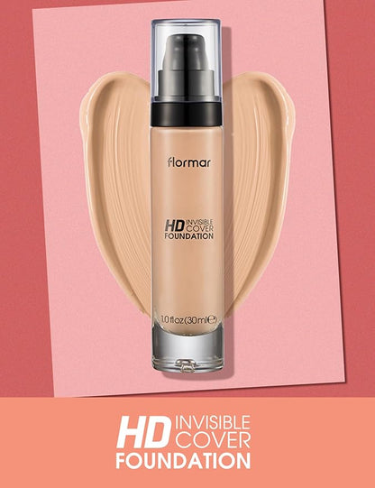 Flormar Invisible Cover HD Foundation SPF 30 (Shade: 80 Soft Beige) 30ml