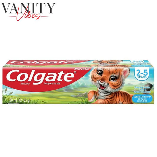 Colgate 2–5 Ans Fruit Flavor Toothpaste 50ml / 65g Gentle Cavity Protection for Kids