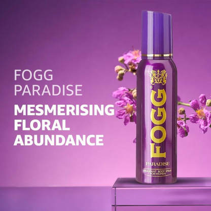 FOGG Paradise Fragrance Body Spray 120ml Long‑Lasting Fresh & Masculine Scent