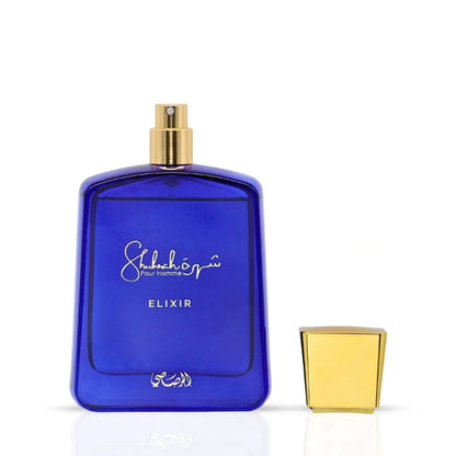 Rasasi Shuhrah Elixir Pour Homme Eau de Parfum for Men 90ml Long-Lasting Sophisticated Masculine Fragrance