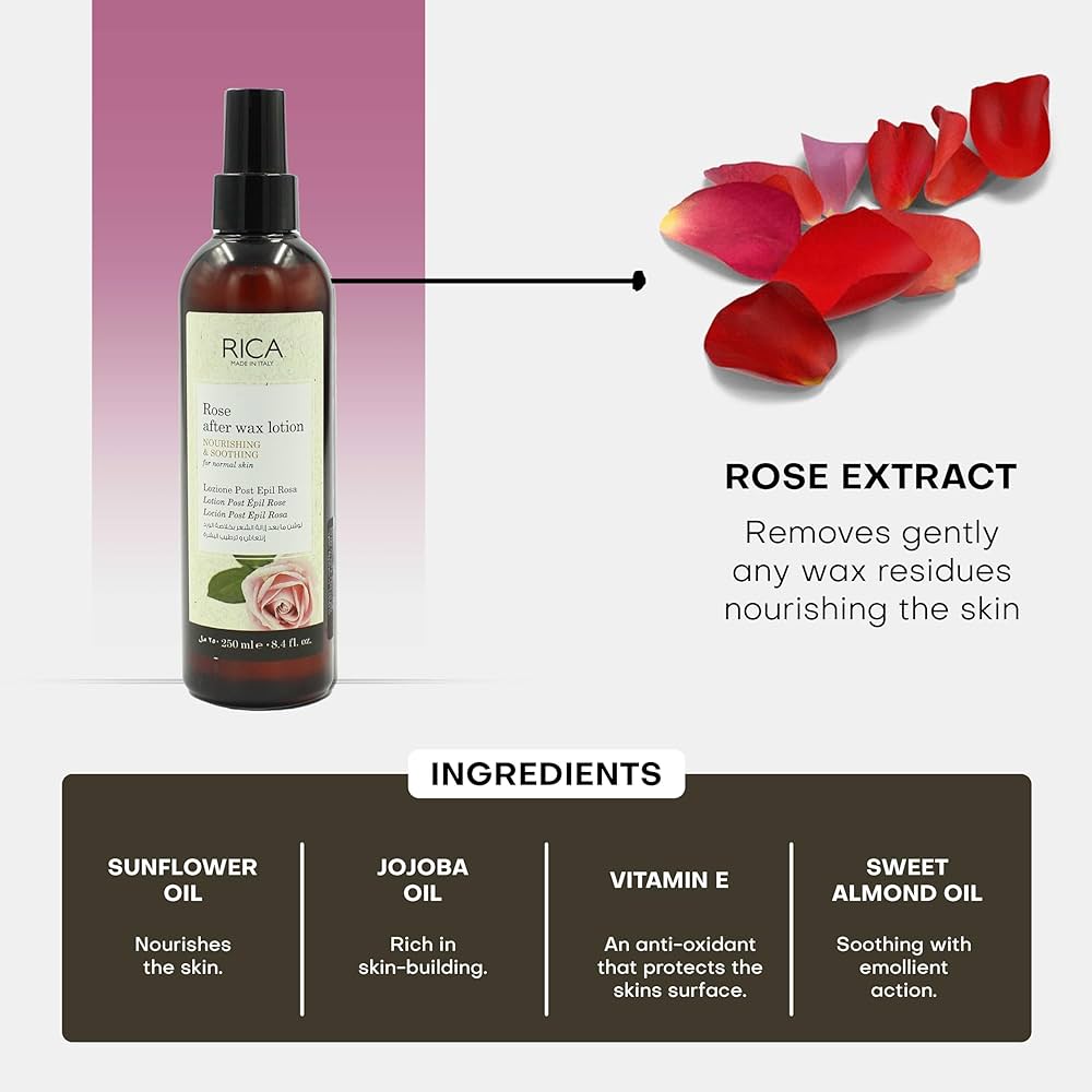Rica Rose After Wax Lotion Of 250 ml