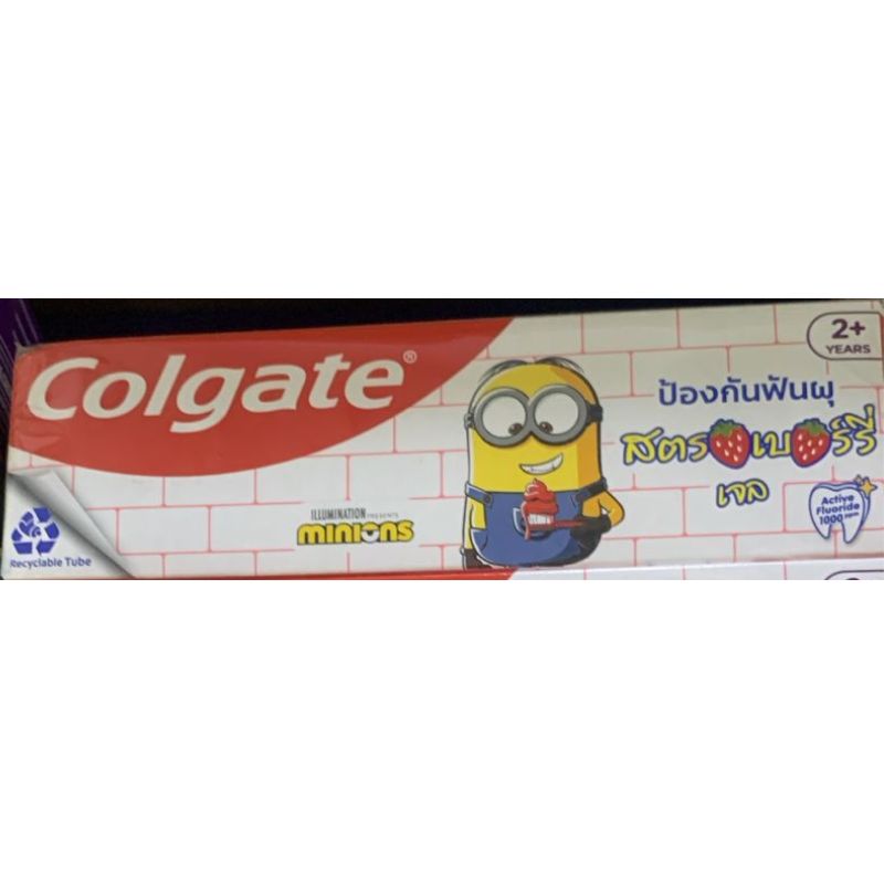 Colgate Minions 2+ Years Strawberry Flavour Toothpaste 80g Gentle Cavity Protection for Kids
