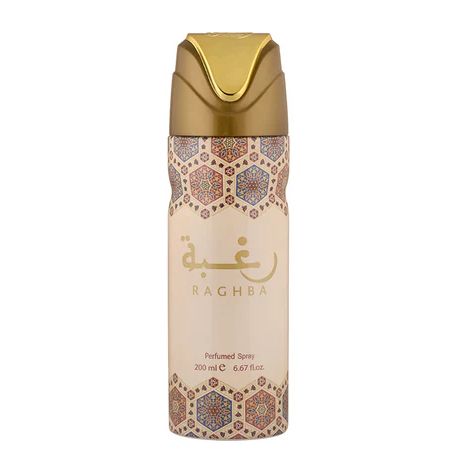 Lattafa Raghba Deodorant Spray 200ml – Long Lasting Oriental Fragrance for Men & Women