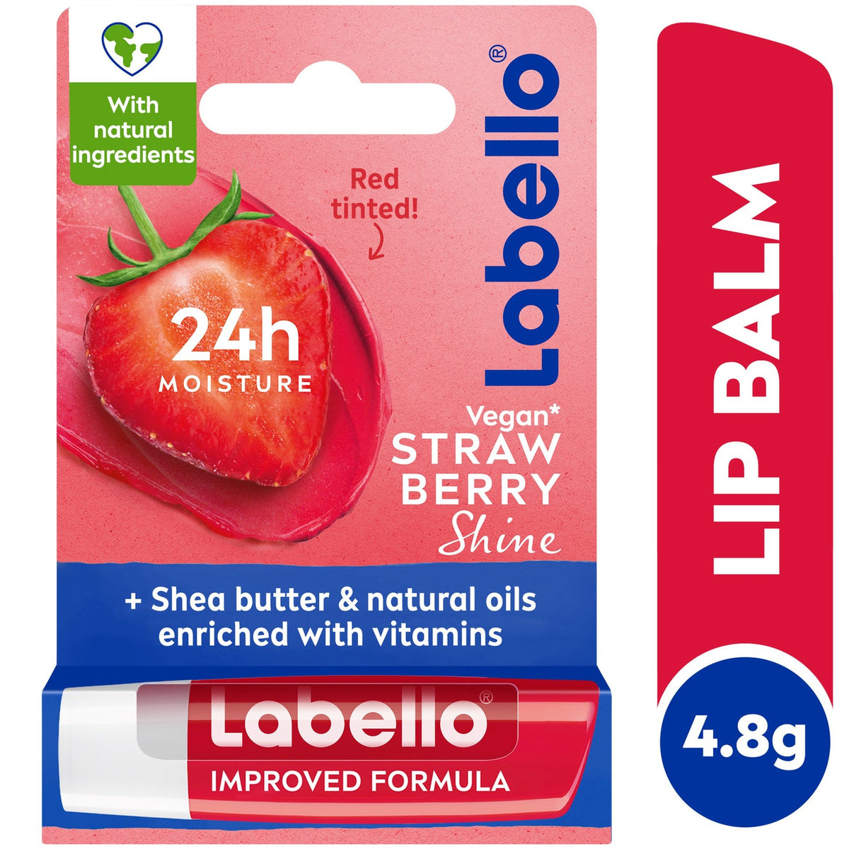 Labello 24H+ Moisture Strawberry Lip Balm 4.8g