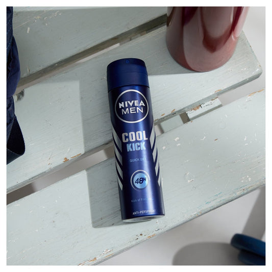 Nivea Men Cool Kick Quick Dry 48H Anti-Perspirant Deodorant Spray 250ml