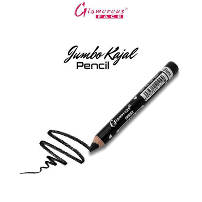 Glamorous Face Black Kajal Pencil Jumbo Eye Makeup Long-lasting Smudge-proof Waterproof Cosmetics for Women