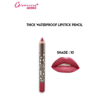 Glamorous Face Thick WaterProof LipStick Pencil (SHADE 10)
