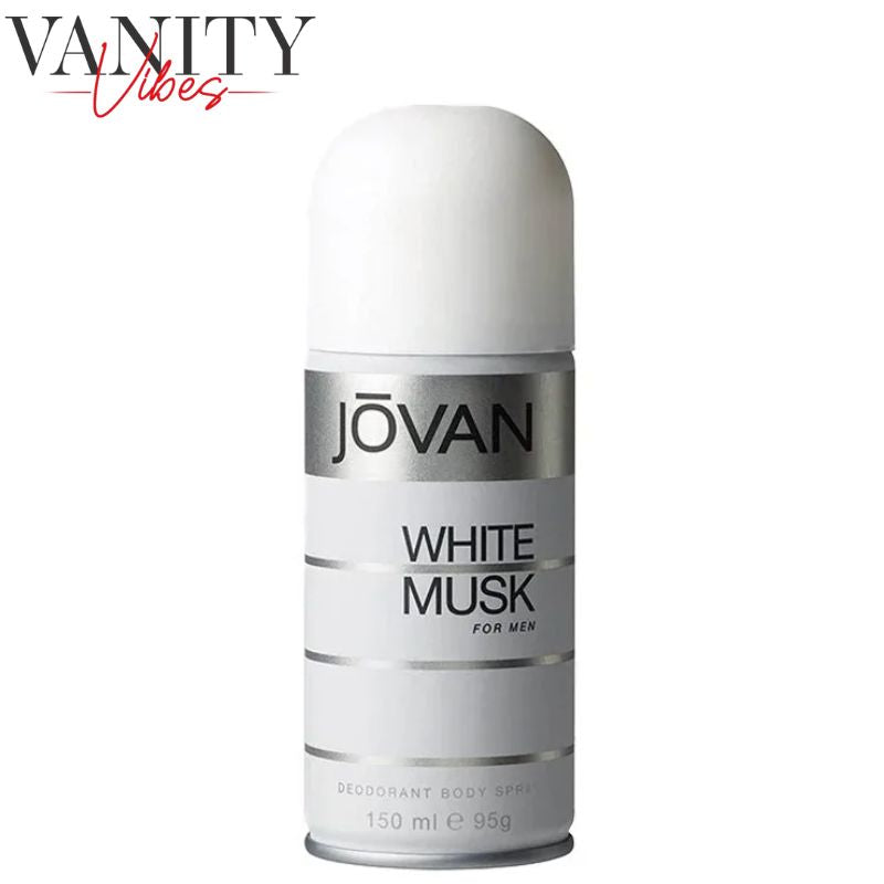 Jovan White Musk for Men Body Spray 150ml Masculine Fresh & Musk Fragrance