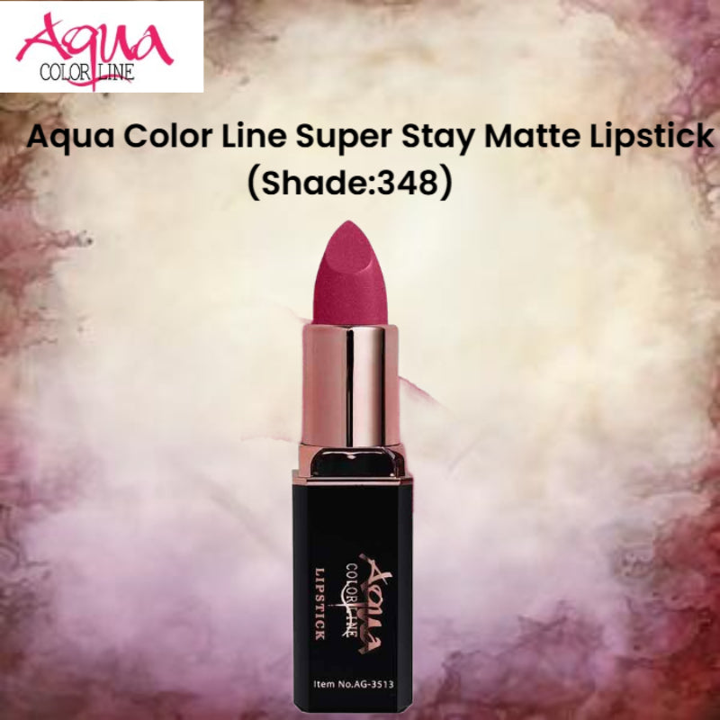 Aqua Color Line Super Stay Matte Lipstick (Shade:348)