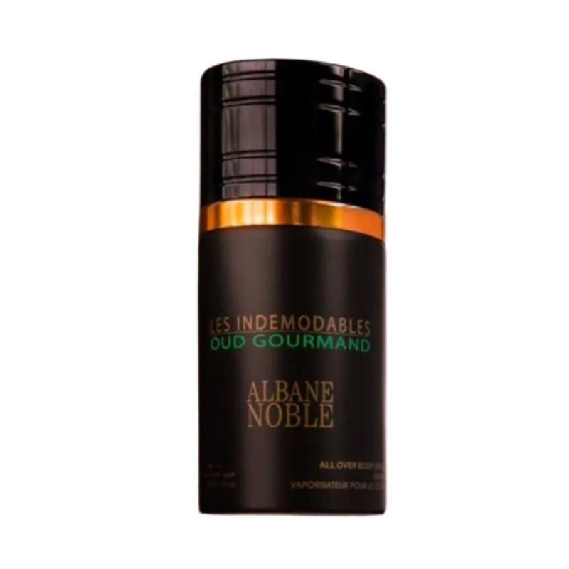 Les Indemodables Oud Gourmand All Over Body Spray by Albane Noble 250ml Long-Lasting Rich & Exotic Fragrance