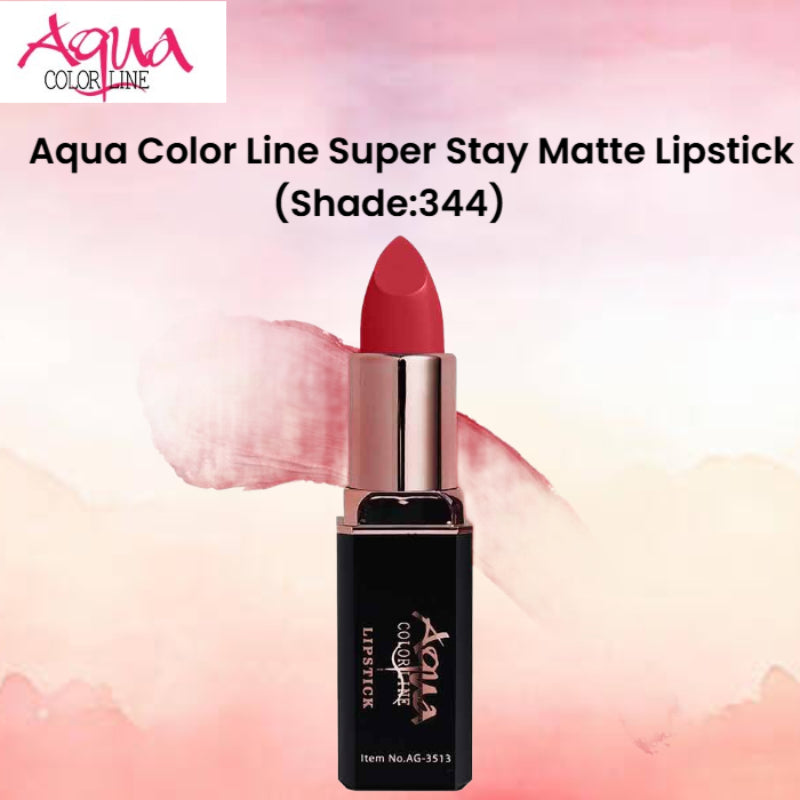 Aqua Color Line Super Stay Matte Lipstick (Shade:344)
