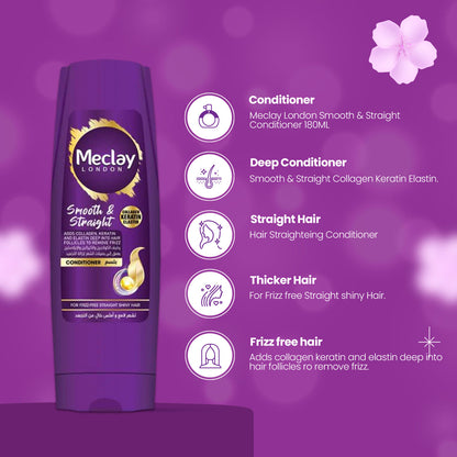 Meclay London Smooth & Straight Conditioner 350ml