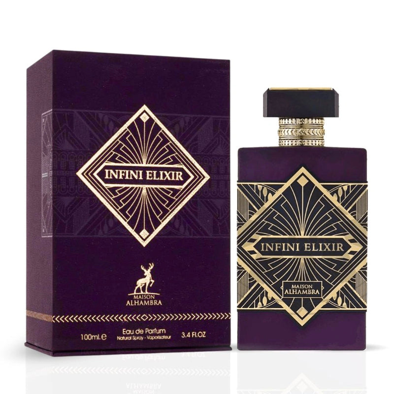 Infini Elixir Eau De Parfum Spray 100ml by Maison Alhambra Long-Lasting Elegant & Unisex Fragrance