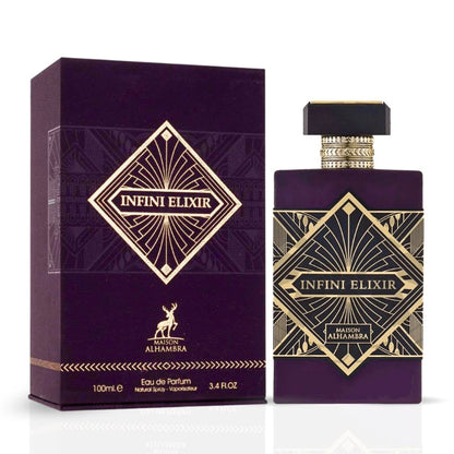 Infini Elixir Eau De Parfum Spray 100ml by Maison Alhambra Long-Lasting Elegant & Unisex Fragrance