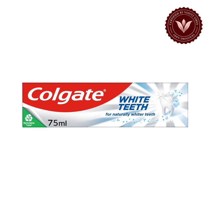 Colgate — Colgate White Teeth Toothpaste 75ml Naturally Whiter & Healthy Smile — image 1
