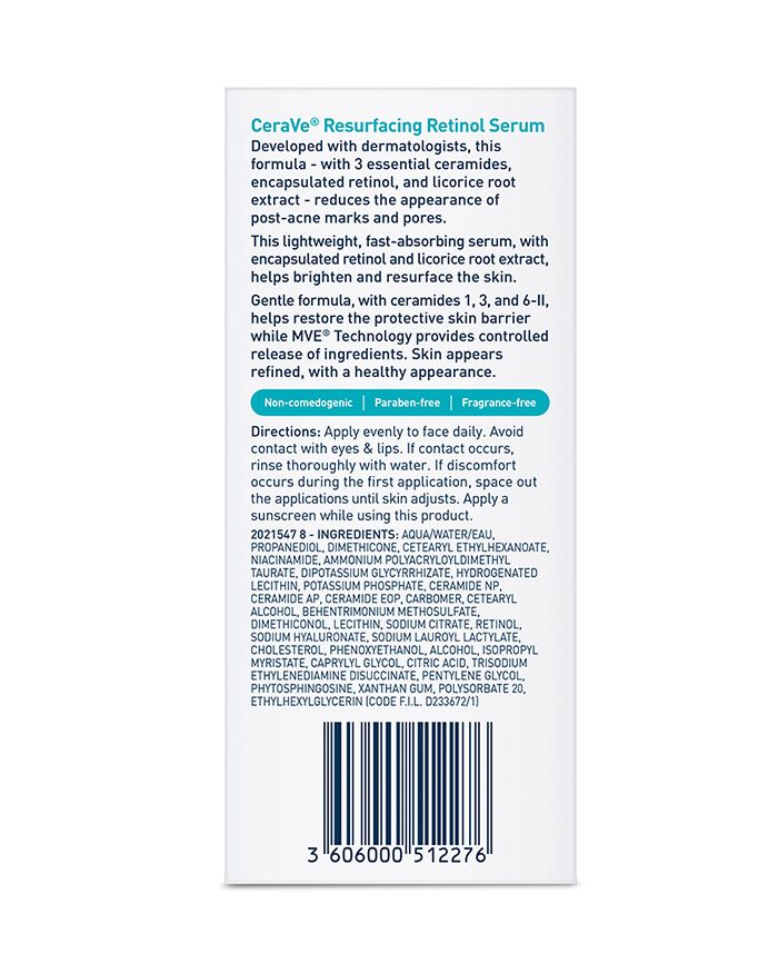 CeraVe Resurfacing Retinol Serum-30ml (USA STOCK WITH BOX)