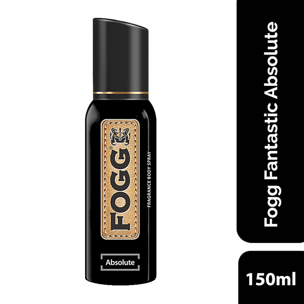 FOGG Absolute Fragrance Body Spray 120ml - Long Lasting Strong Masculine Perfume Deodorant Spray for Men Daily Wear Fresh Sce
